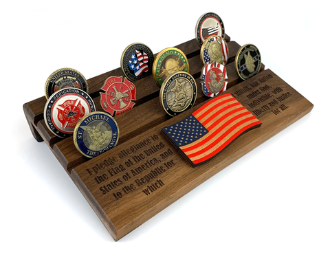 Challenge Coin Display Desk Stand