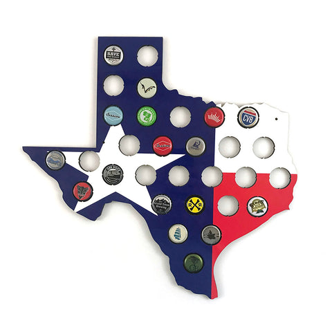 State Flag Beer Cap Map