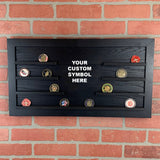 Custom Framed Wood Challenge Coin Display